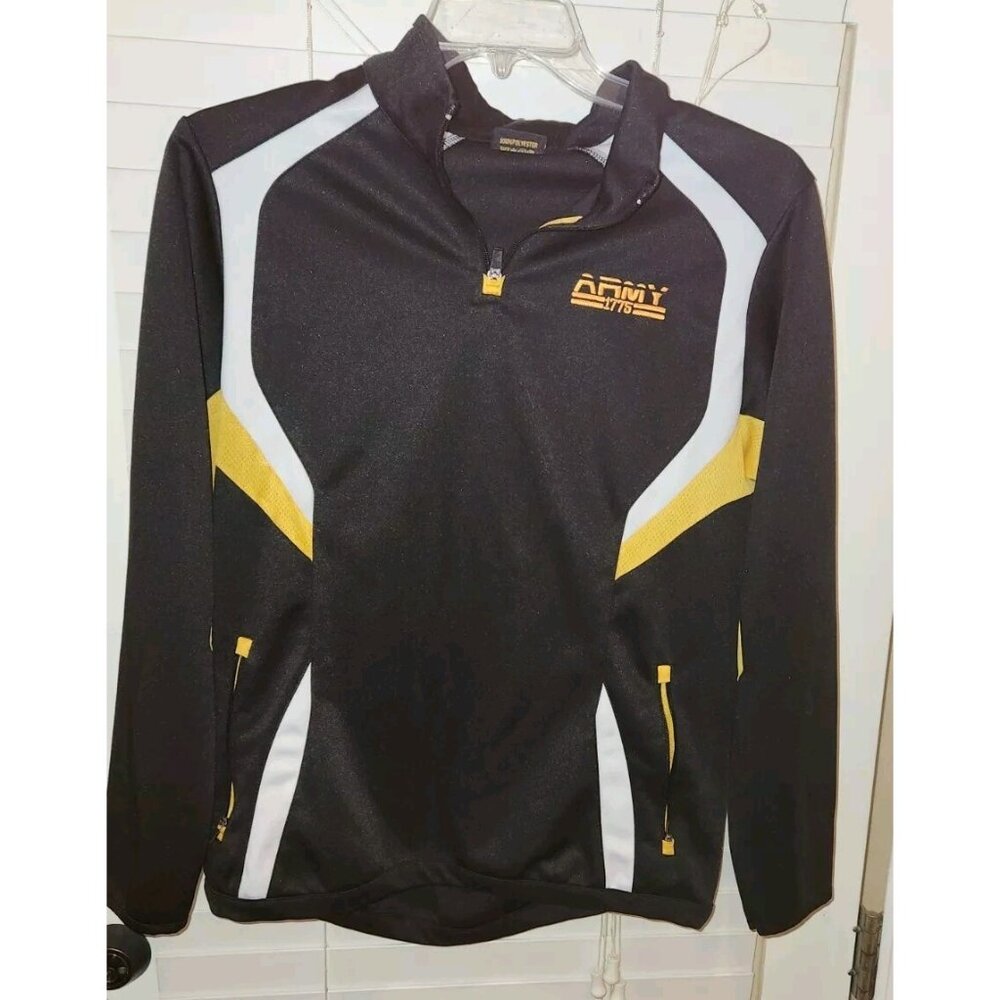 Army Performance brand 1/4 ZIP pullover Men's Medium Black  Long Sleeve
